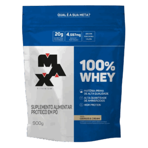 Maxtitanium - WHEY 100% CONCENTRADO MAX REFIL 900G